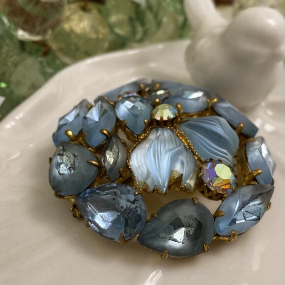 JULIANA D&E STYLE GIVRE RHINESTONE BROOCH - Picture 7 of 10